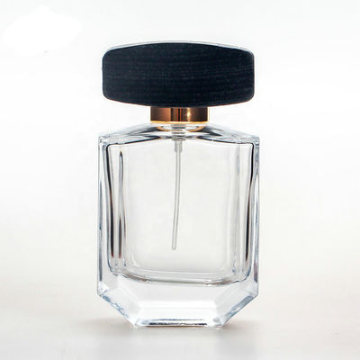 пустые стеклянные флаконы духов 30ml 28MM 28/400 квадратных деревянных крышек