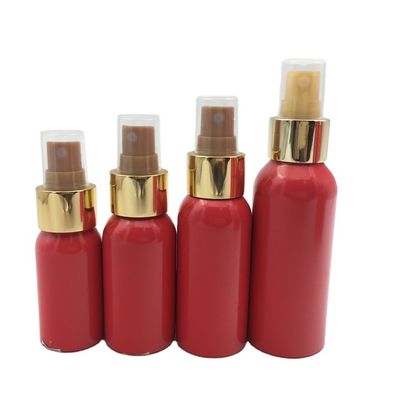 Бутылки 3.4oz 100ml 24mm красное 24/410 брызг насоса давления красные алюминиевые