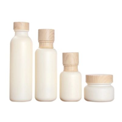 косметика завинчивой пробки 110ml 47/400 стеклянная разливает опарникы по бутылкам с бамбуковыми крышками 47mm