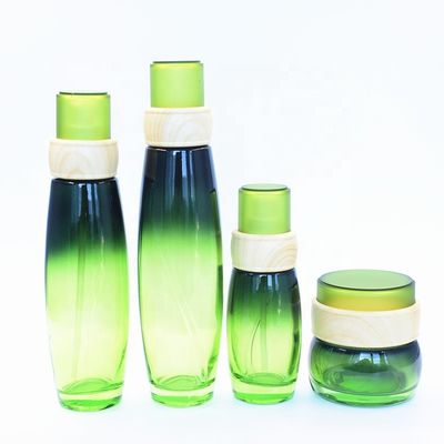эфирное масло зеленого цвета 120ml 50g разливает стеклянные тары по бутылкам лосьона на косметики 24/400